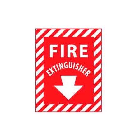 National Marker Co Fire Safety Sign - Fire Extinguisher - Plastic FXPSER